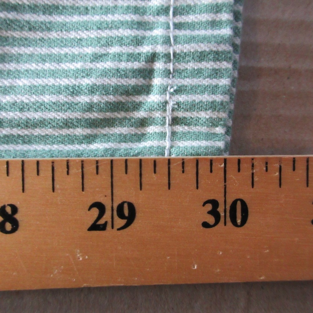 FREE ASSEMBLY Relaxed Fit Carpenter Jeans Sz 14 Green & White Striped Denim NWT - Picture 15 of 16
